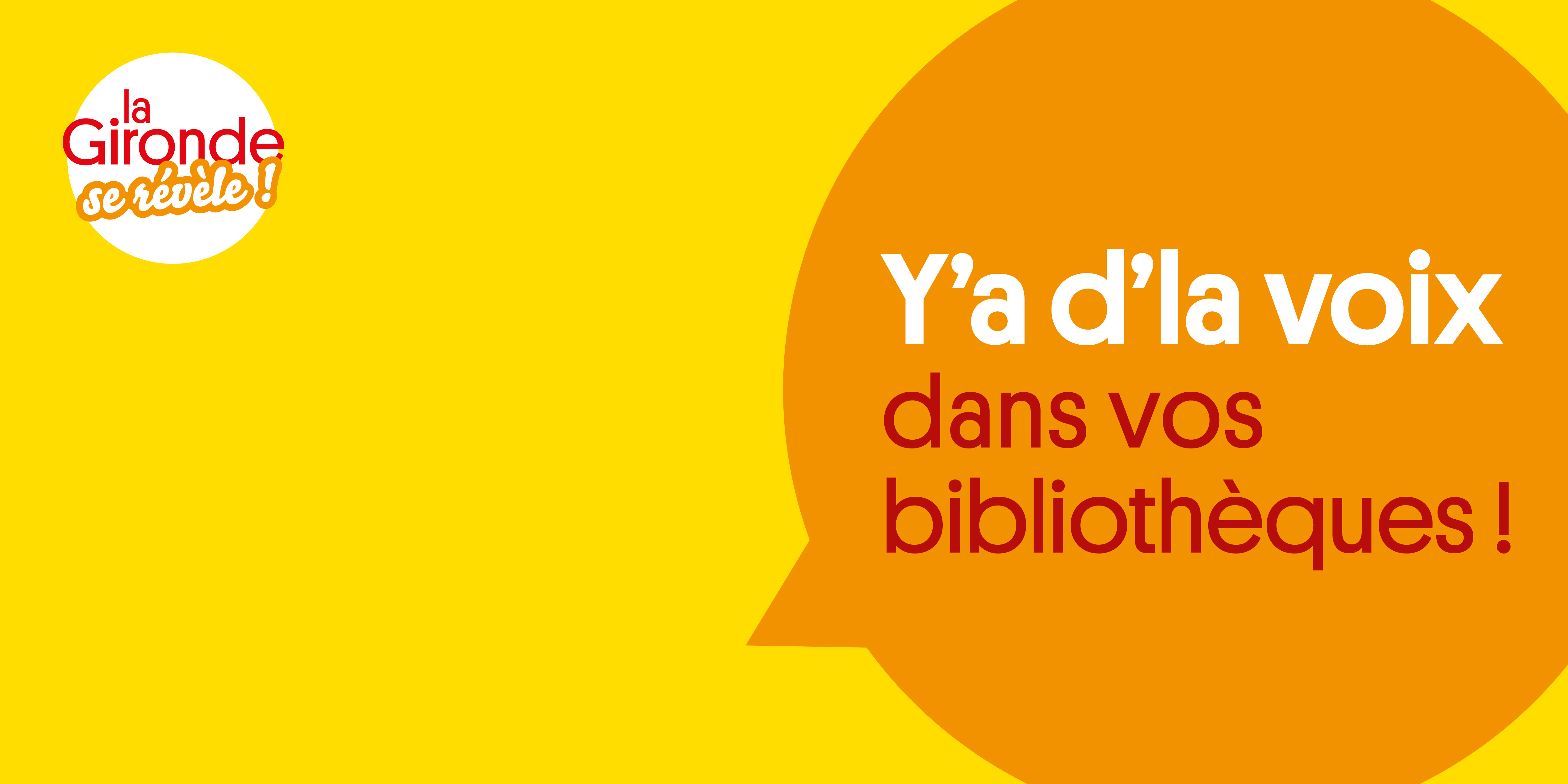 Affiche du festival des bibliothèques Y'a d'la voix