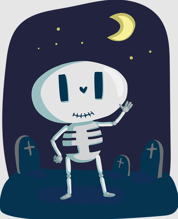 squelette halloween nuit
