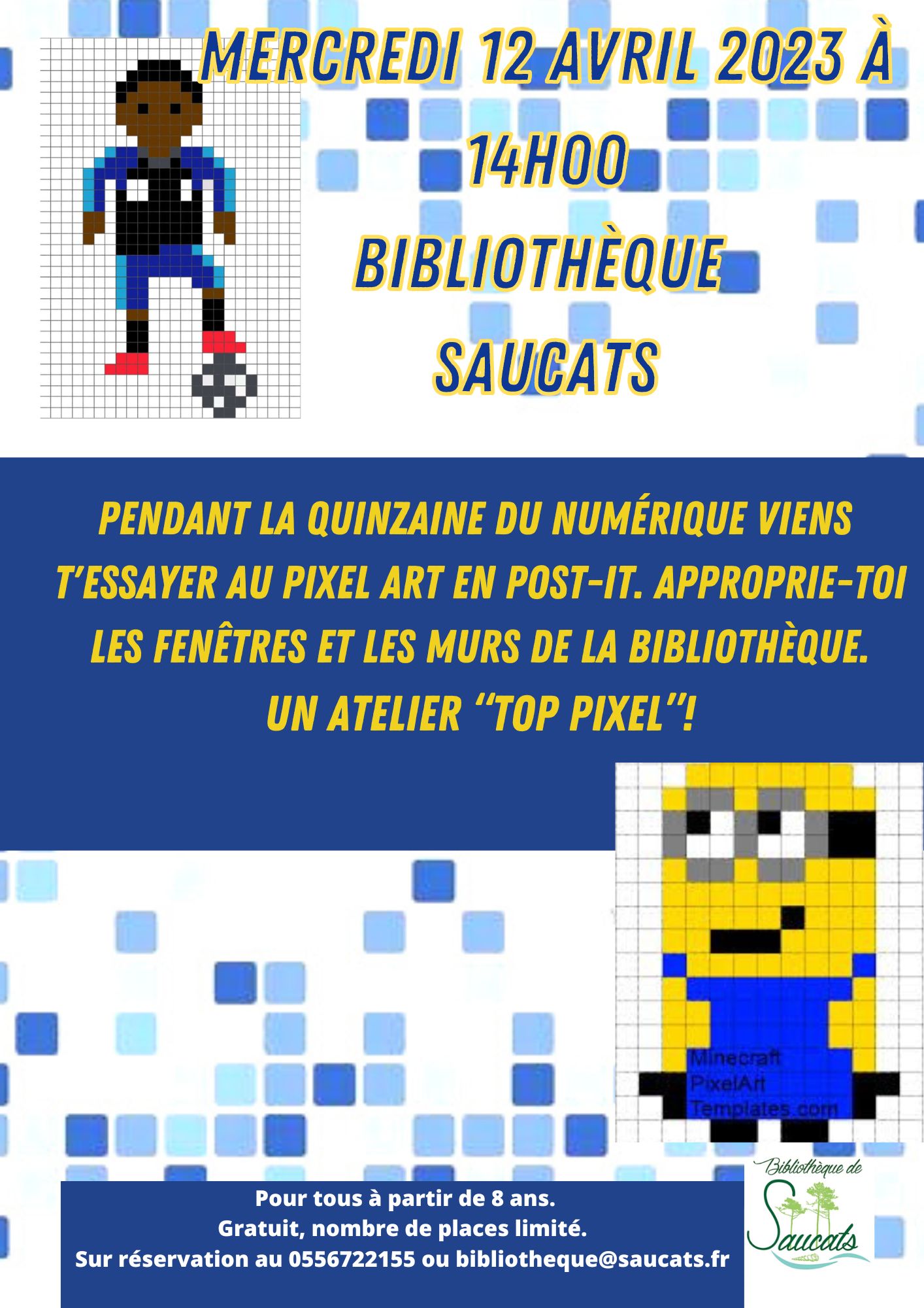 atelier Pixel Art en post-it