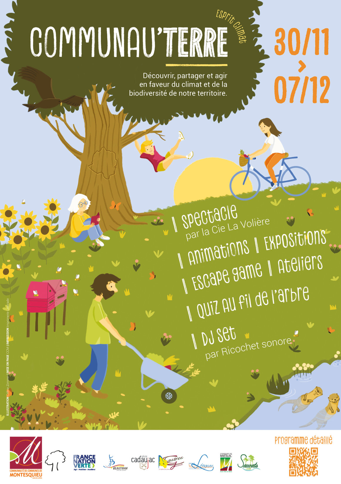 dessin arbre et prairie 