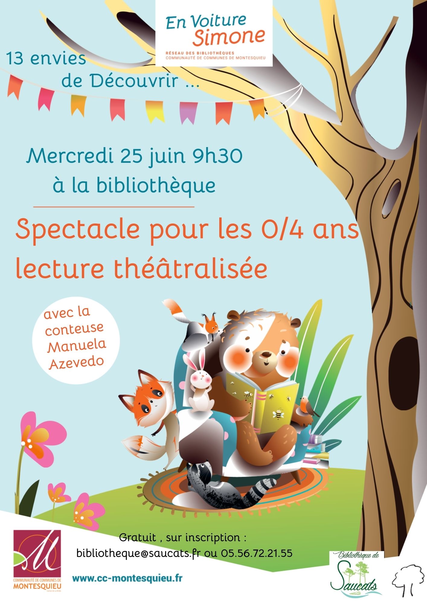 Lecture théâtralisée pour les tout-petits: "13 envies de découvrir"